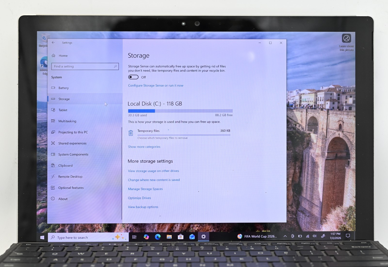Microsoft Surface Pro 4 i5-6300 2.4GHz 4GB RAM 128GB SSD BH: 46.8%