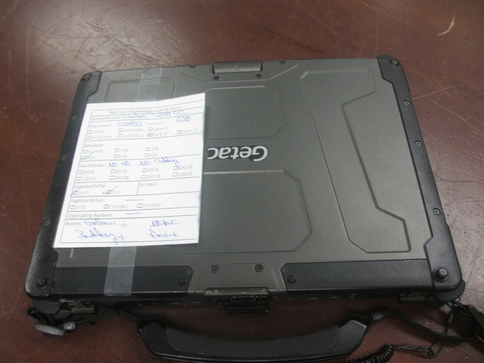 Getac V110 G2 i5 5200U 2.20GHZ 4GB WCam Laptop [NO HDD/CADDY/OS/AC] w/ Pen @!!!!