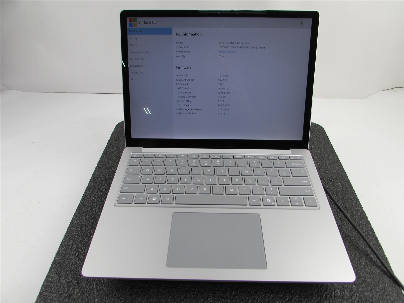 SURFACE SURFACE LAPTOP 6 CORE ULTRA 7 165H 512GB SSD 16GB RAM WIN 11 PRO