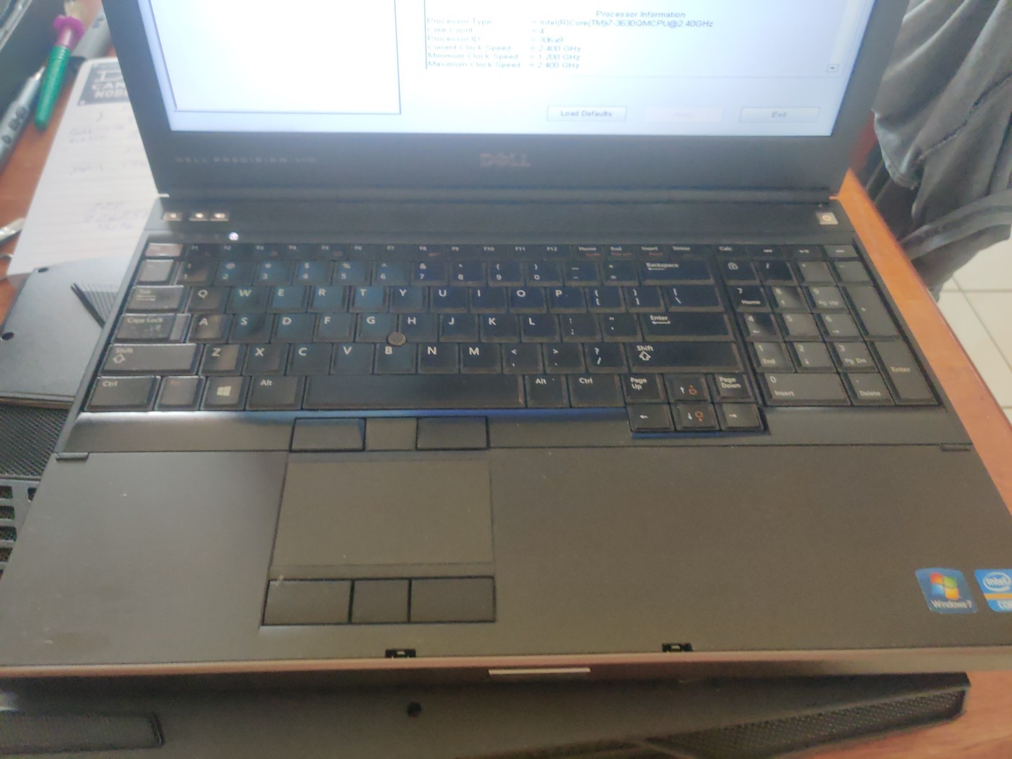 Dell Precision M4700 15″ Laptop Intel Core i7-3630QM @ 2.4 GHz-BOOTS/B-GRADE