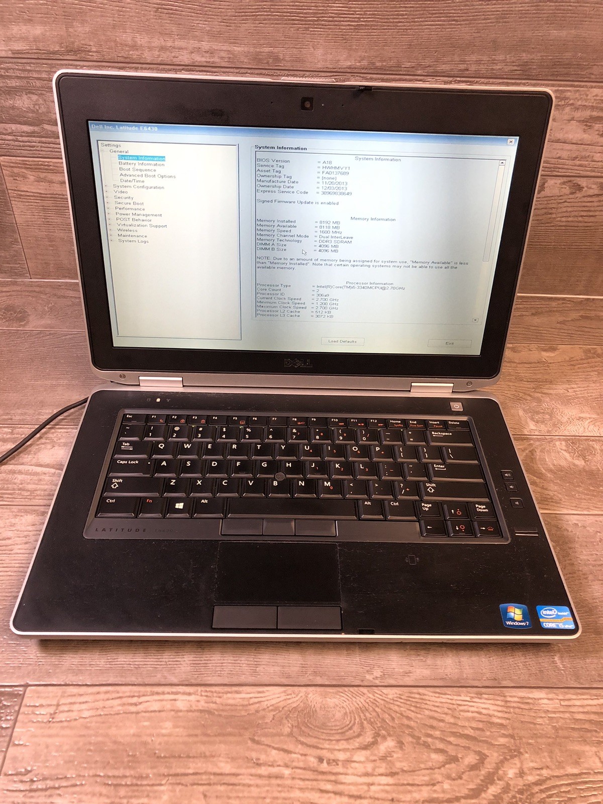 Dell Latitude E6430 14″ Intel Core i5 -3340M 2.70GHz 8GB DDR3 UNLOCKED