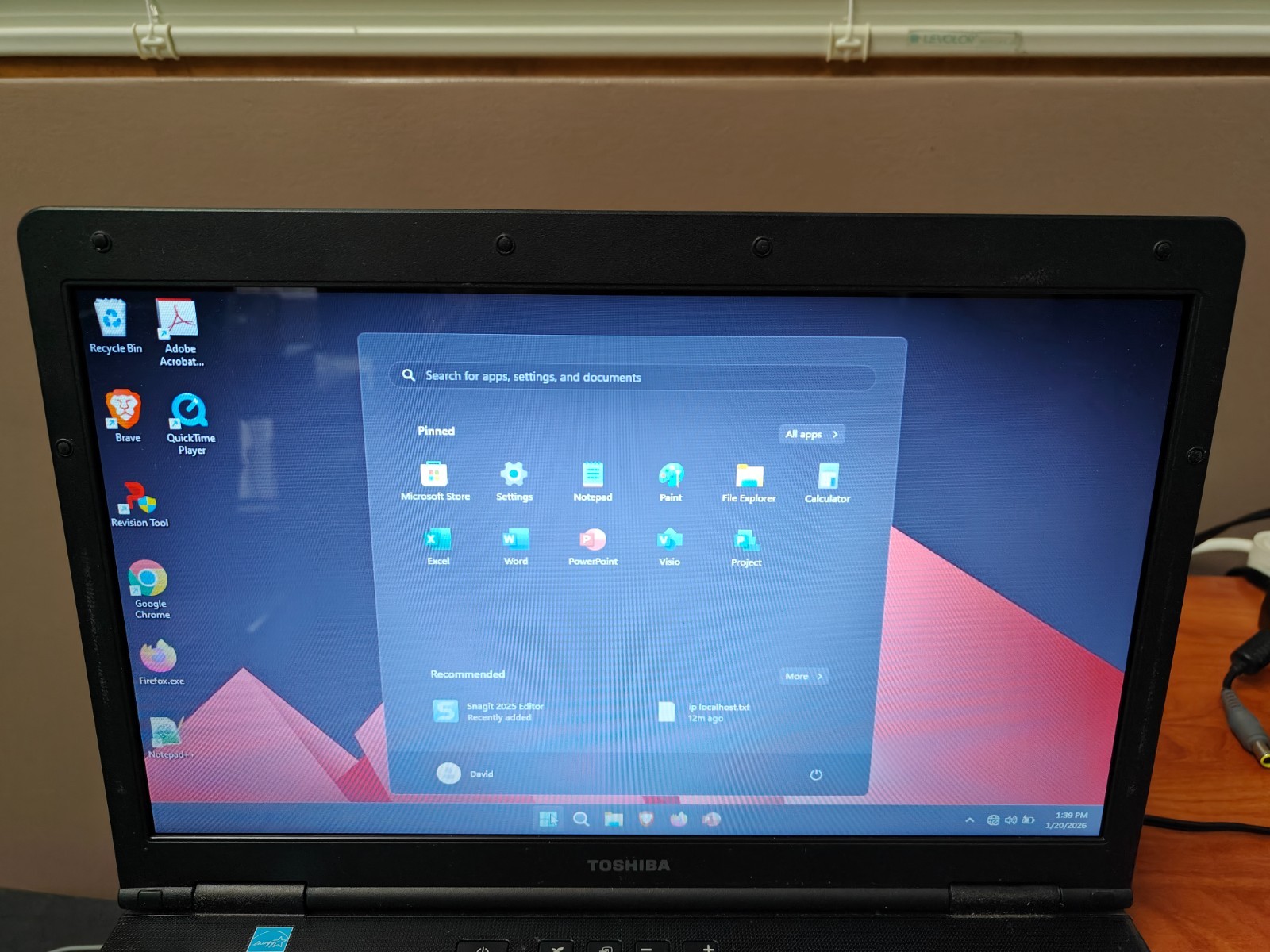 Toshiba Tecra A11-ST3500 15″ Laptop Intel Core i5 M560 120GB SSD Windows 11 pro