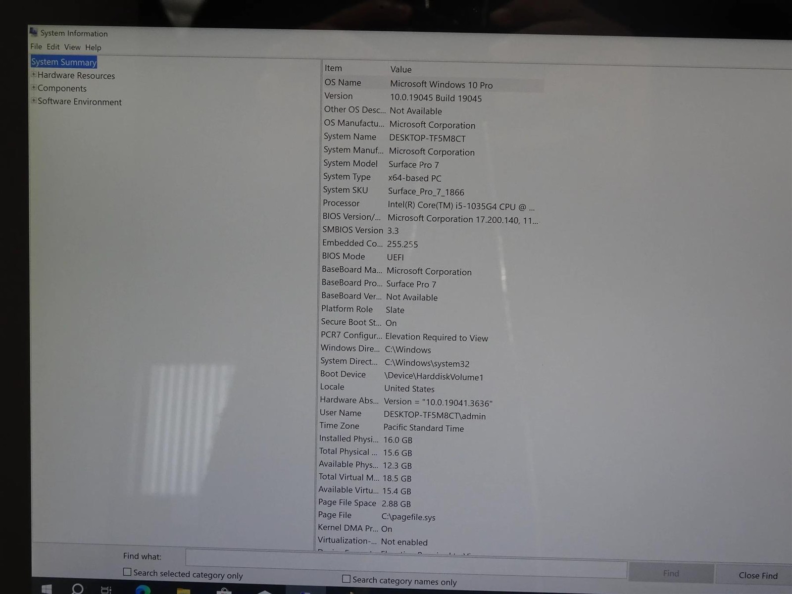 Microsoft Surface Pro 7 1866 Core i5-1035G4 1.10GHz 16GB 256GB Win 10 Pro