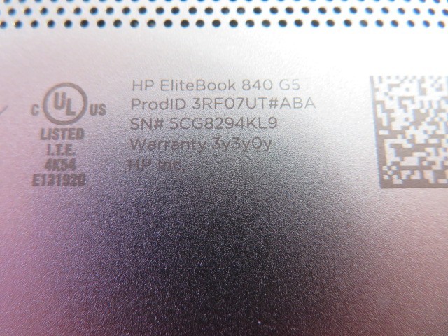 HP ELITEBOOK 840 G5 i5-8250U 1.6GHz 16GB 256GB SSD BACKLIT W11PRO **READ