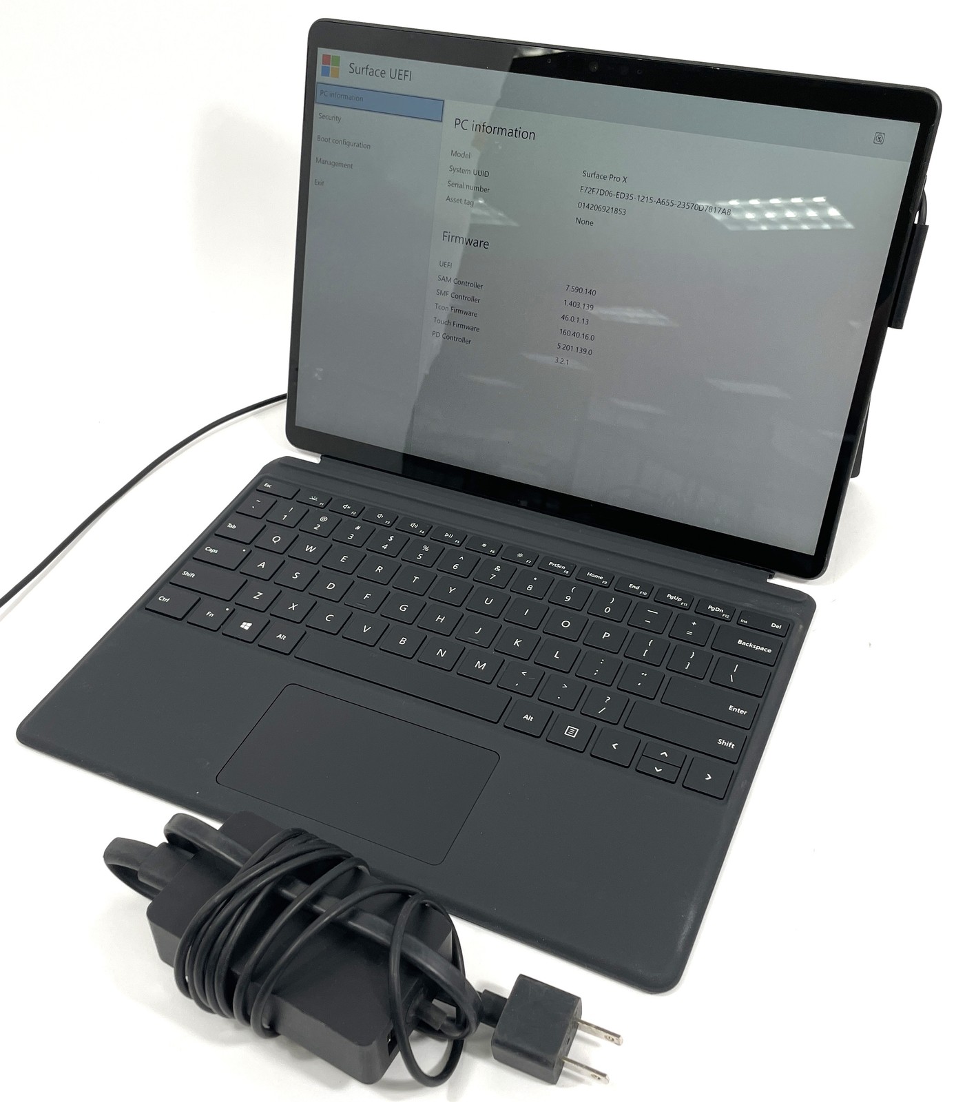 Microsoft Surface Pro X 1876 Tablet SQ2 256GB SSD 16GB RAM – No OS – See Desc