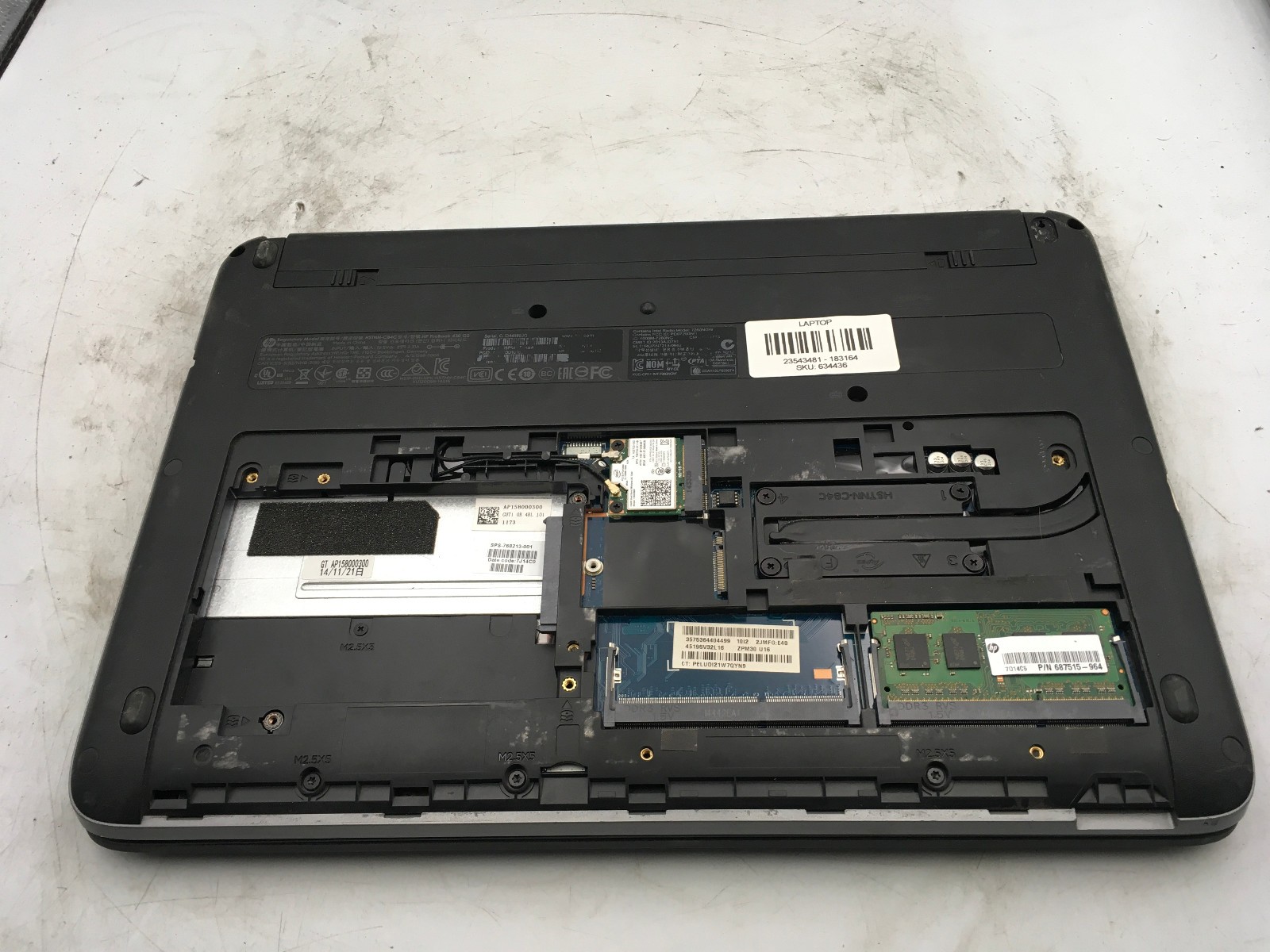 HP PROBOOK 430 G2 – FOR PARTS/NO BOOT – INTEL i5-5200U – 4GB RAM – READ DESC -BB
