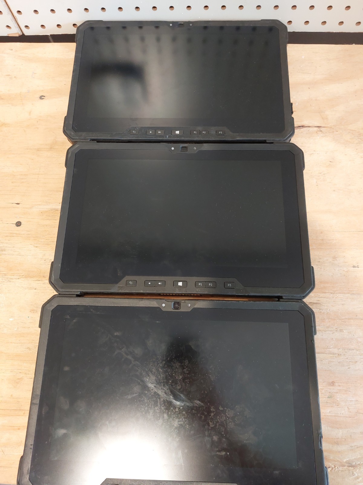 Broken AS-IS Dell Latitude 7212 Rugged Tablet Lot of 3 i5-8350U 8gb 128gb