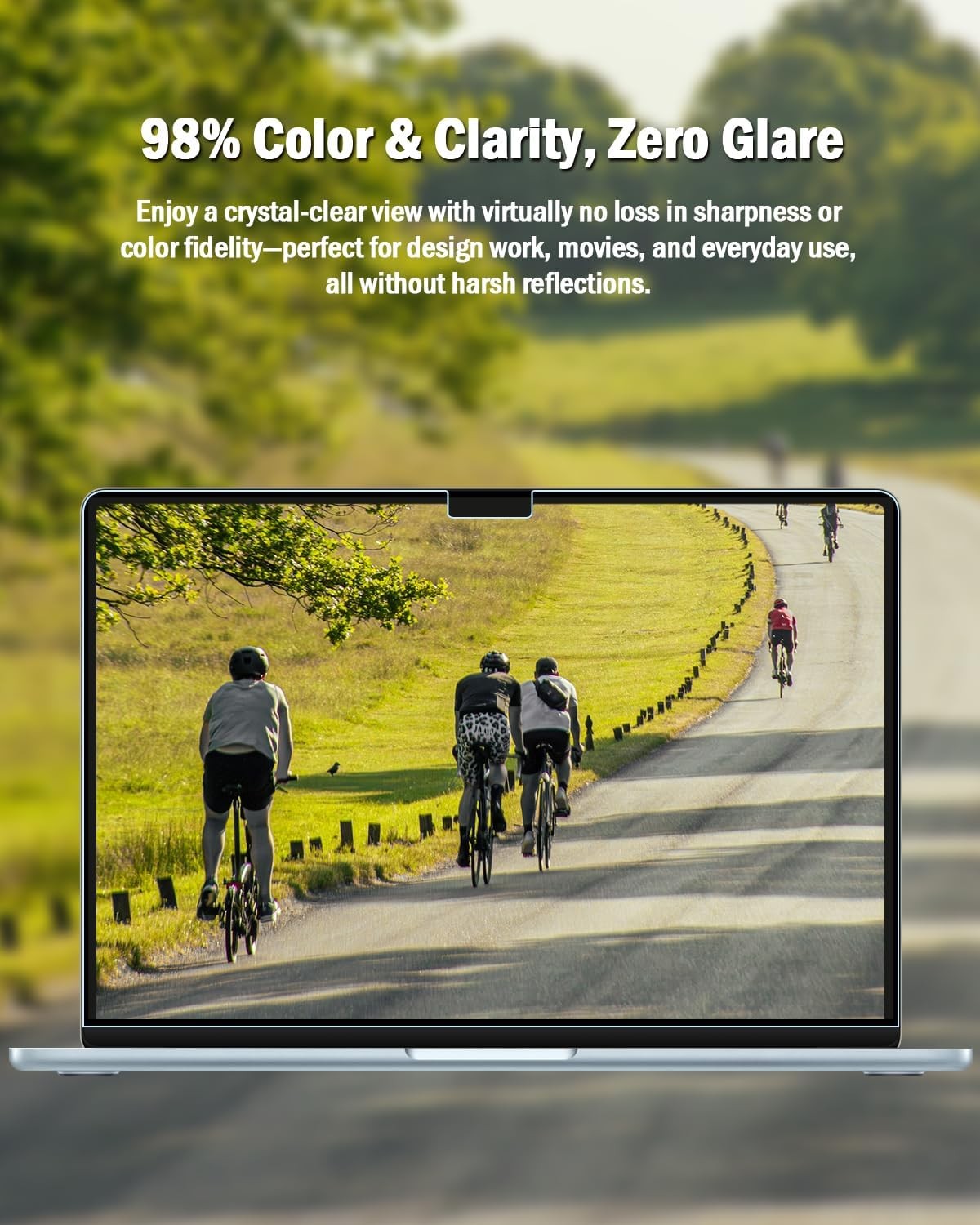 2-Pack Matte Anti-Glare Screen Protectors for Apple MacBook Air 13.6″ (2022-2026