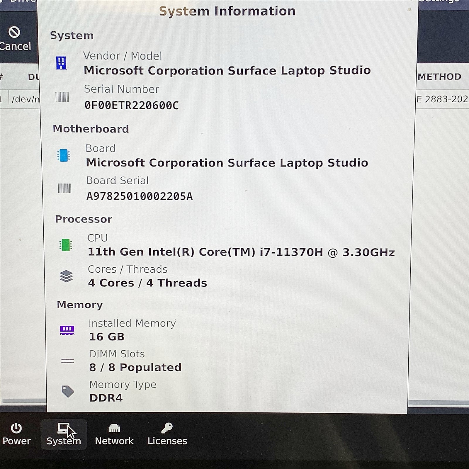 Microsoft Surface Studio i7 11370H 3.30GHZ 14.4″ 16GB 512GB RTX 3050Ti Win 11