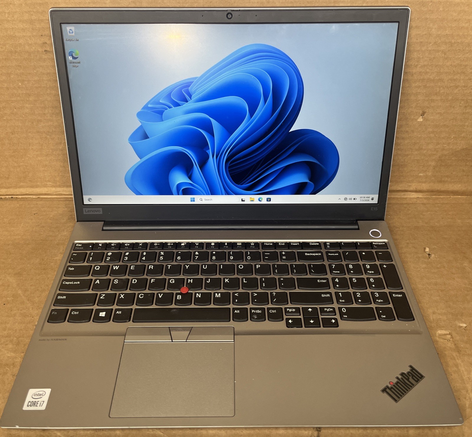 Lenovo ThinkPad E15, Intel i7-10510 @1.80GHz, 8GB RAM, 500GB SSD, W11P