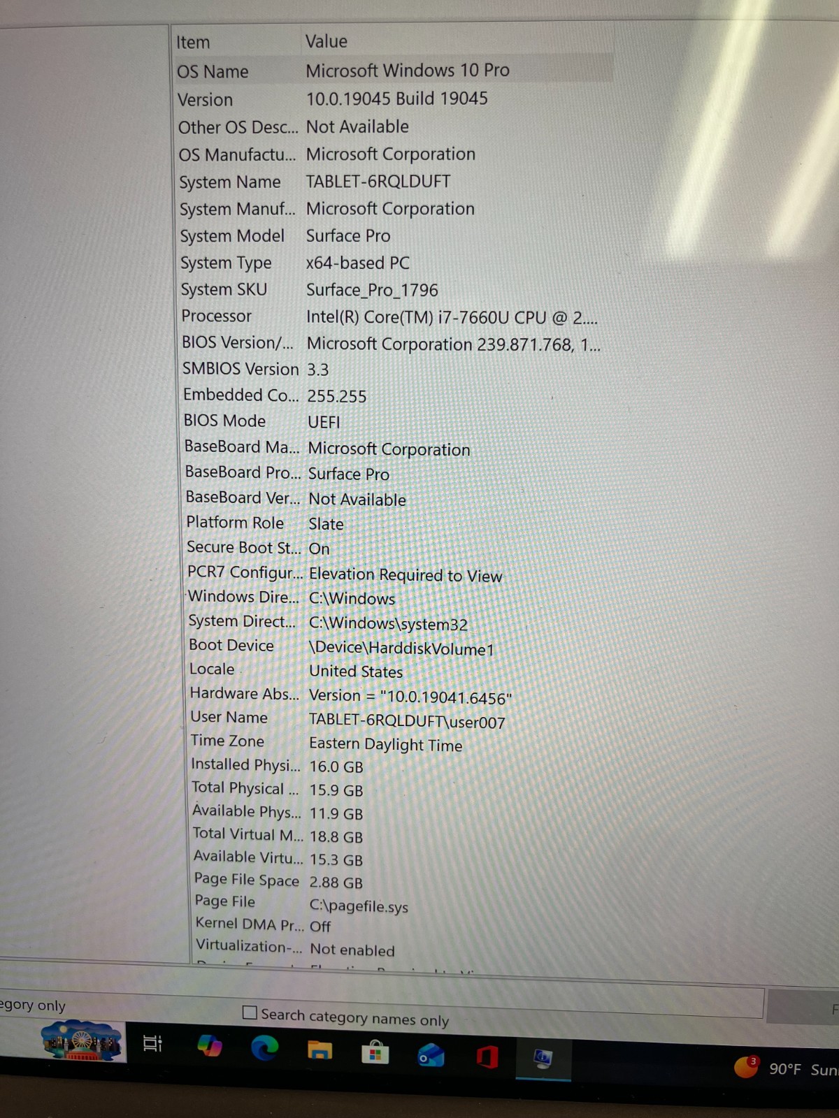 MICROSOFT SURFACE PRO 5 1796 i7-7660U @ 2.5GHz, 16GB RAM, 512GB SSD, WIN 10 PRO