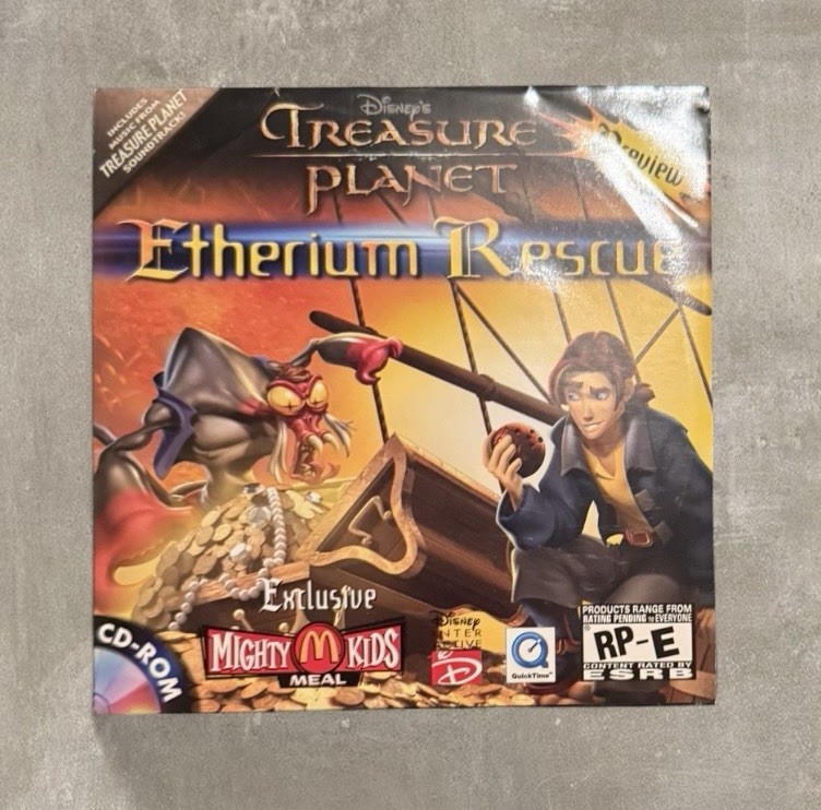 Disney’s Treasure Planet Etherium Rescue Promo 2002 CD-ROM For PC Windows Sealed