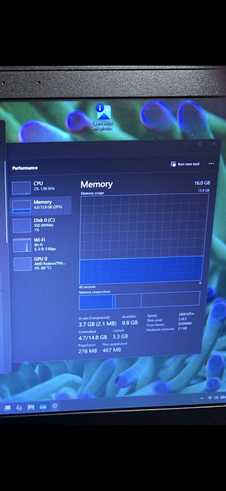 Lenovo ThinkPad E495 Ryzen 5 3500U 16GB 256GB SSD Win11 14in Vega 8 iGPU