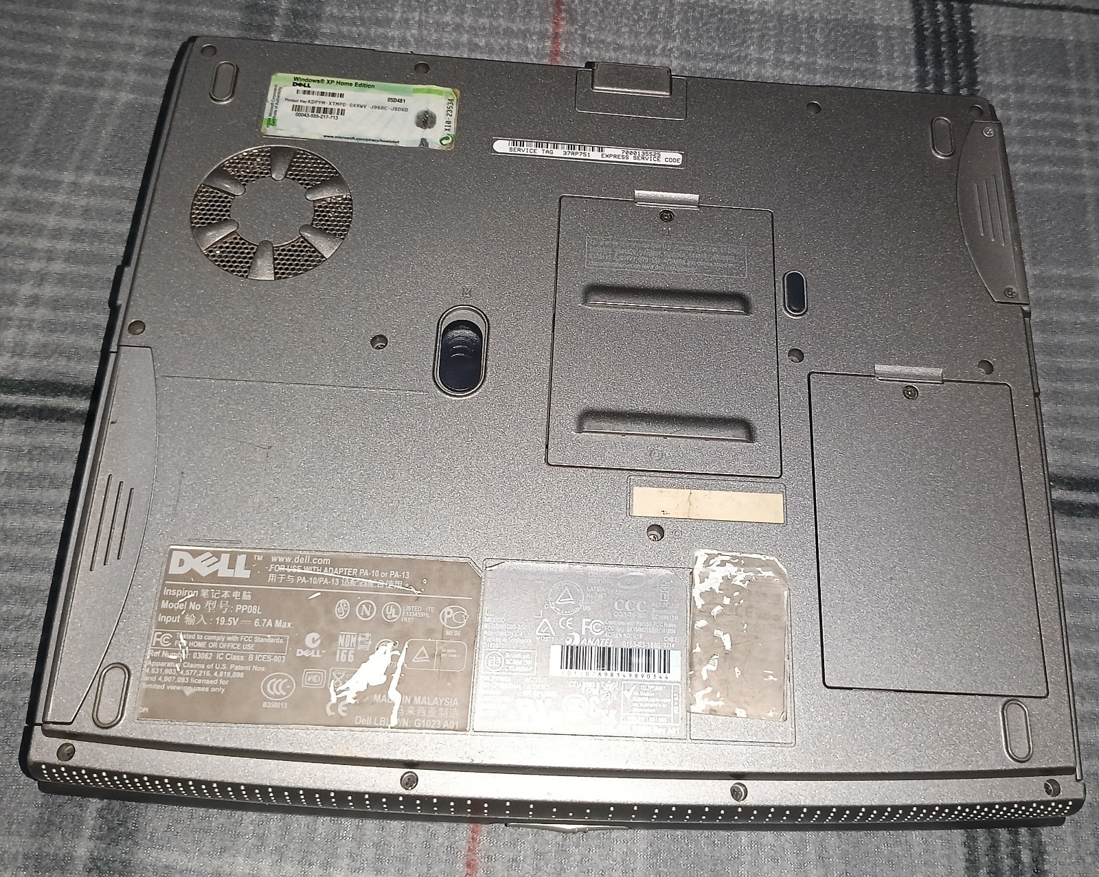 Dell Inspiron 5150 Laptop Computer Blue For Parts Repair See Description