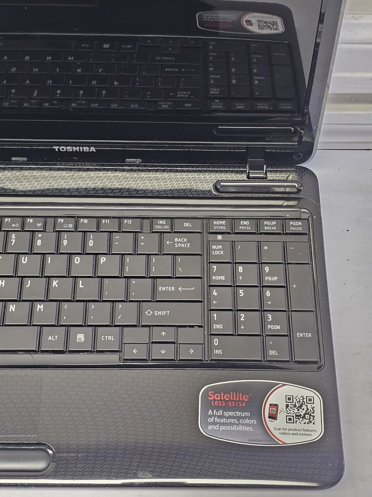 Toshiba Satellite L655-S5154 Laptop – Intel Pentium – 4GB RAM – Parts – Read