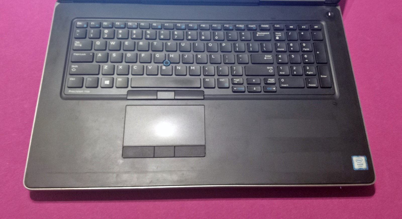 Dell Precision laptop 7720 E3-1505M 3.0-4.0Ghz 12GB 256GB NVIDIA P3200 AX200 UHD