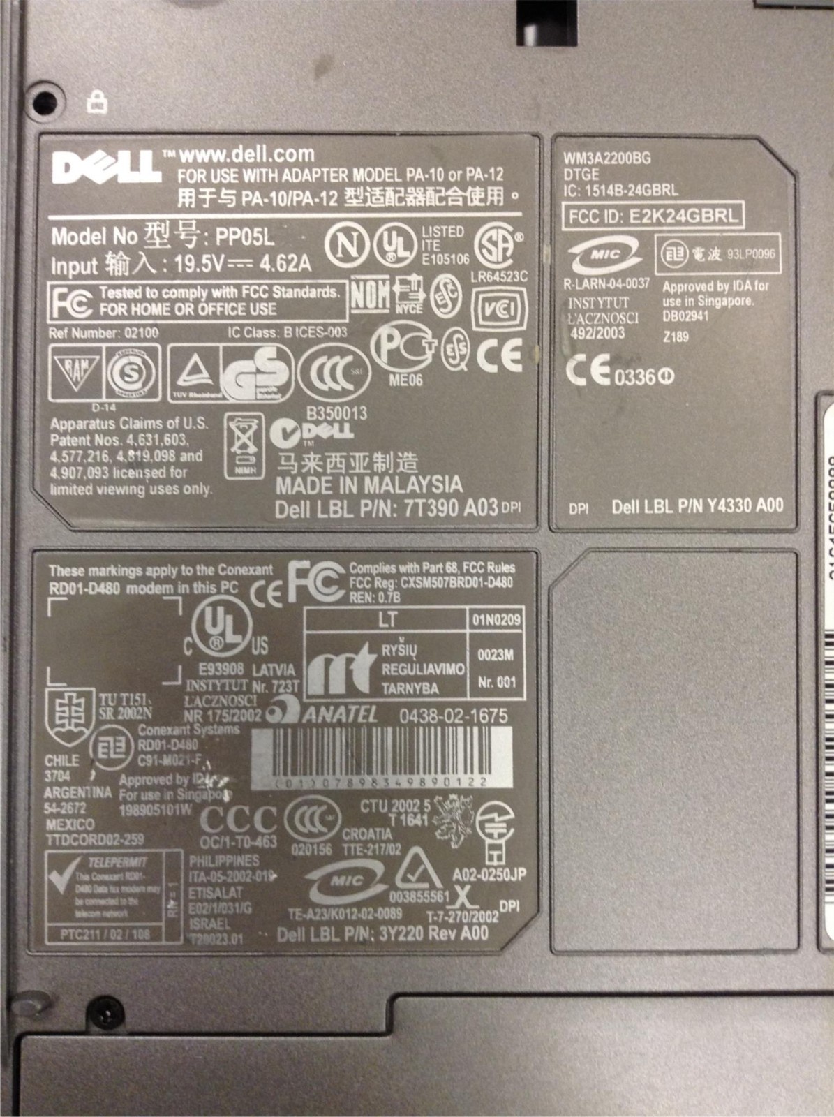Dell Latitude D600 14″ Pentium M 1.5GHz Laptop w/512MB, DVD/CDRW, NO HDD, WORKS