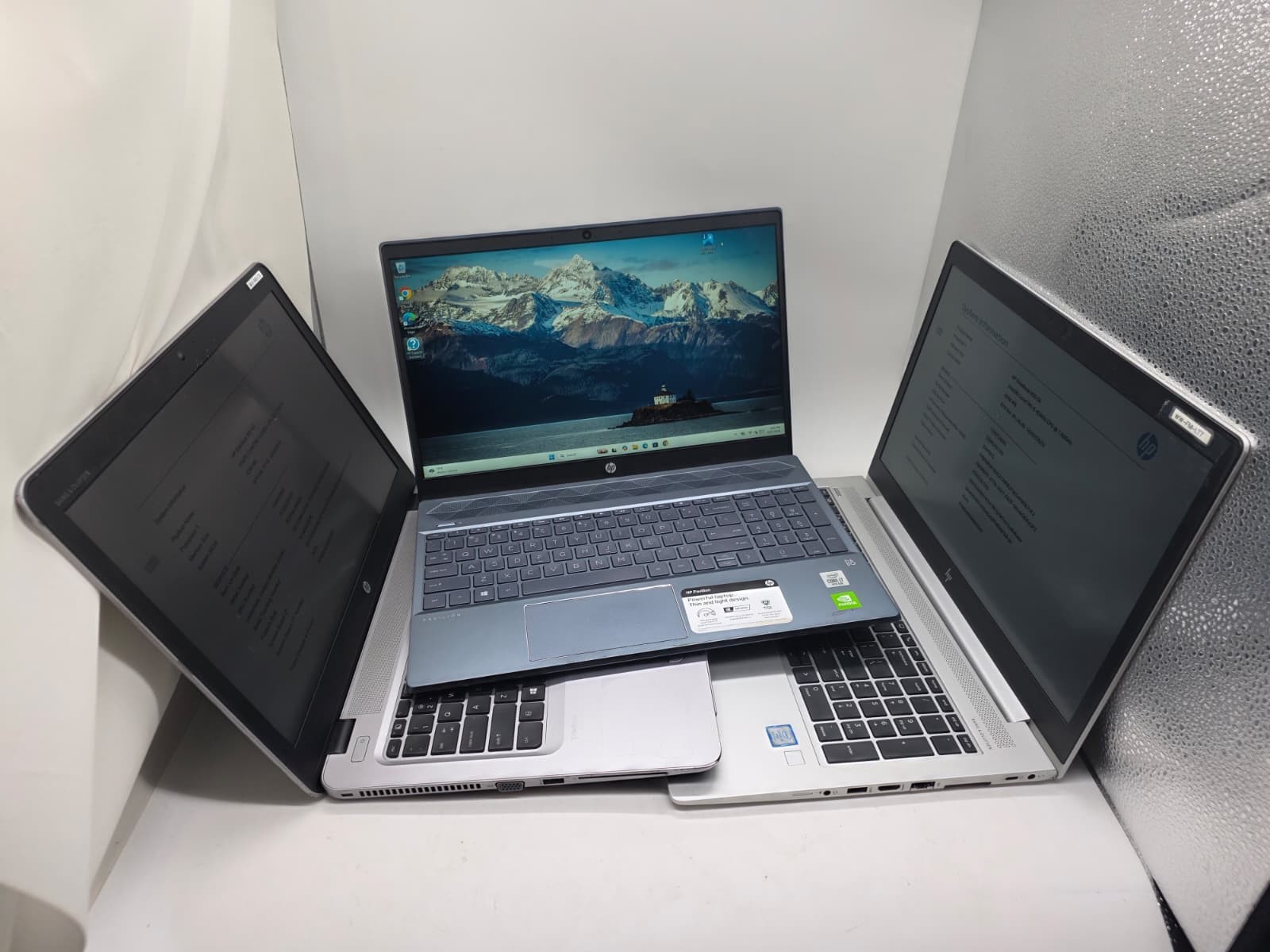 Lot 3 of HP ELITEBOOK PAVALION laptops 15” core i5 10th Gen,8th gen AS IS READ