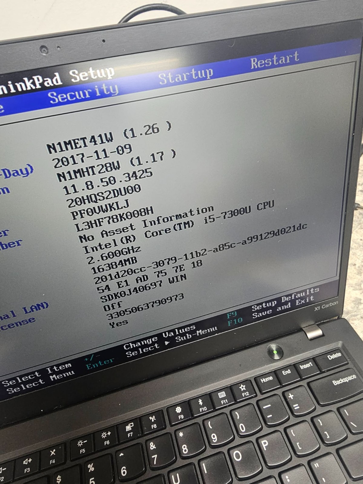 Lenovo 5th Gen X1 Carbon | Intel i5-7300U | 16GB RAM | Powers & Posts Special