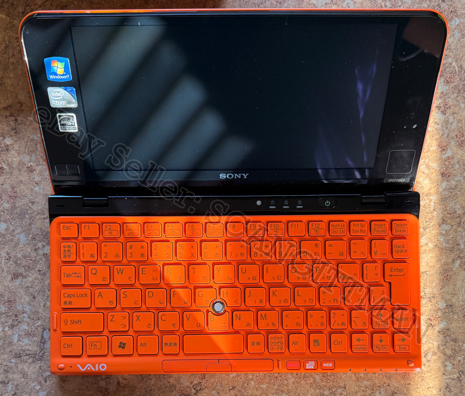 Sony Vaio Personal Computer P Series VPCP119KJ Z530 NICE CONDITION – Neon Orange