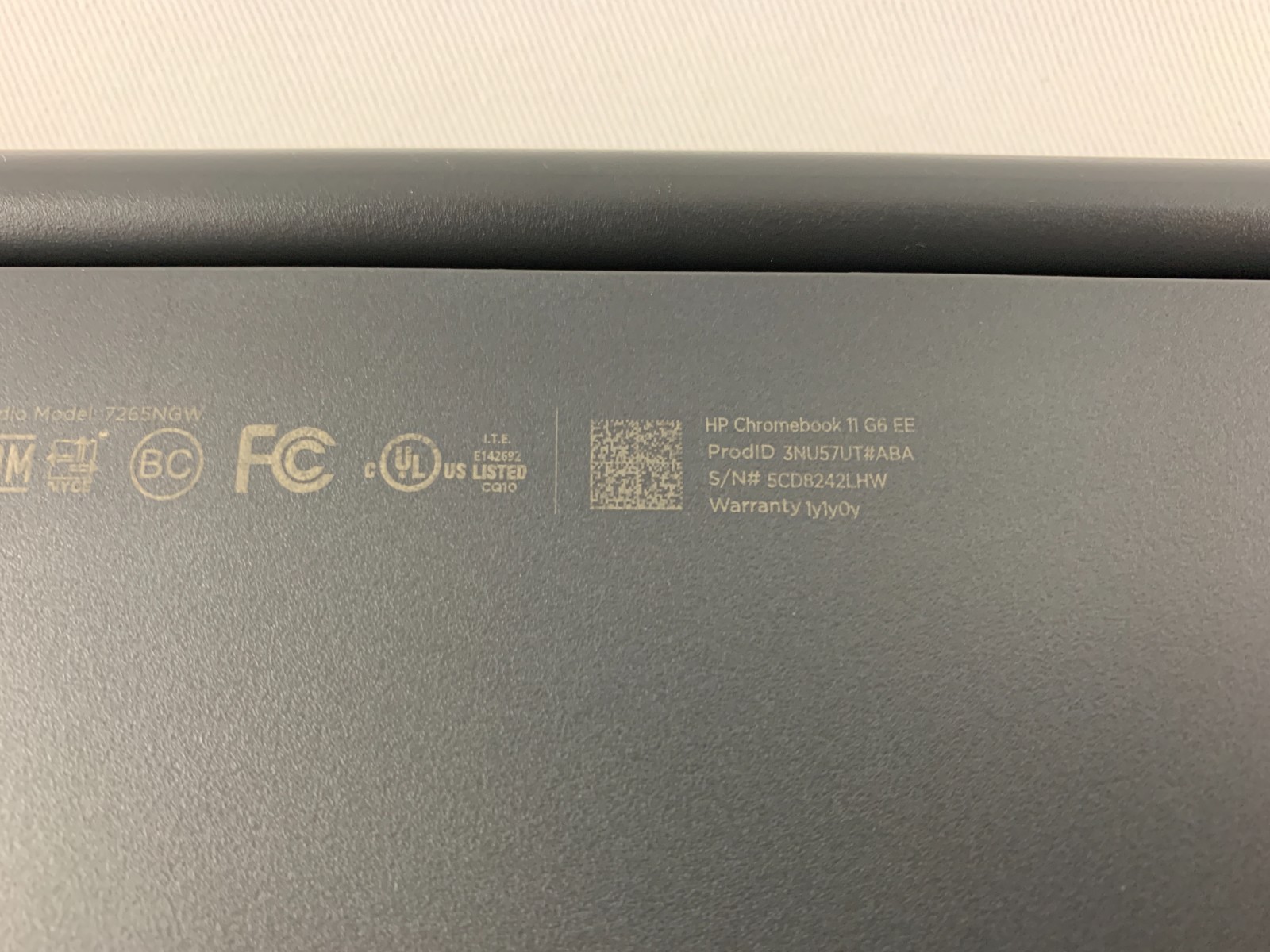 HP Chromebook 11 G6 EE, Intel Celeron N3350 2.4GHz, 4GB RAM, 92% Battery