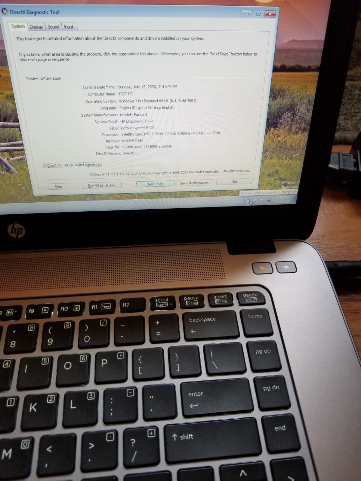 Lot 3 HP EliteBook 850 G2 i7-5600U 2.6 GHz 8GB RAM 128GB SSD Batt 15.6″ NO AC|OS