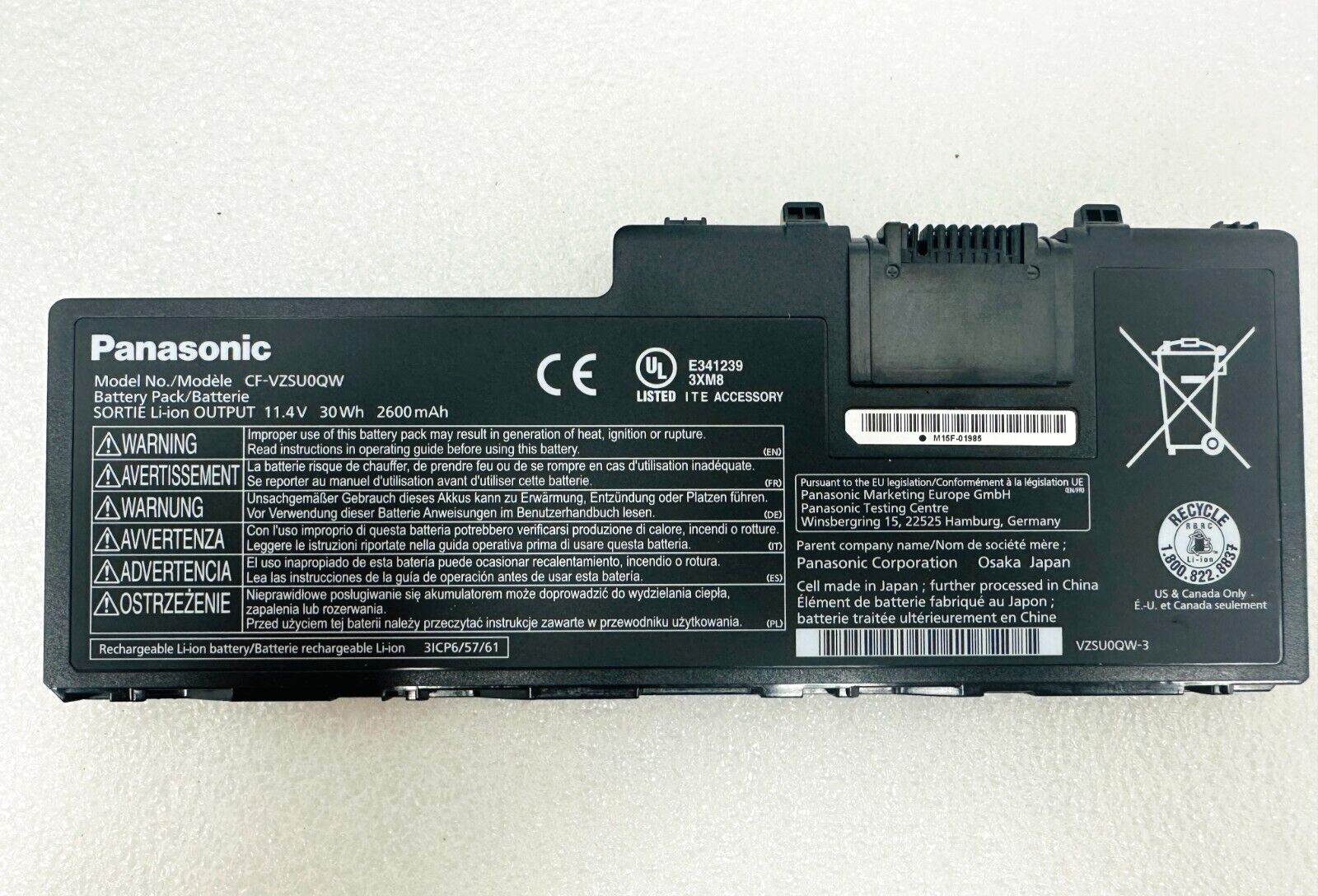 Panasonic Toughbook CF-20 Handheld Tablet / BATTERY INCLUDED / FREE SHIPPING