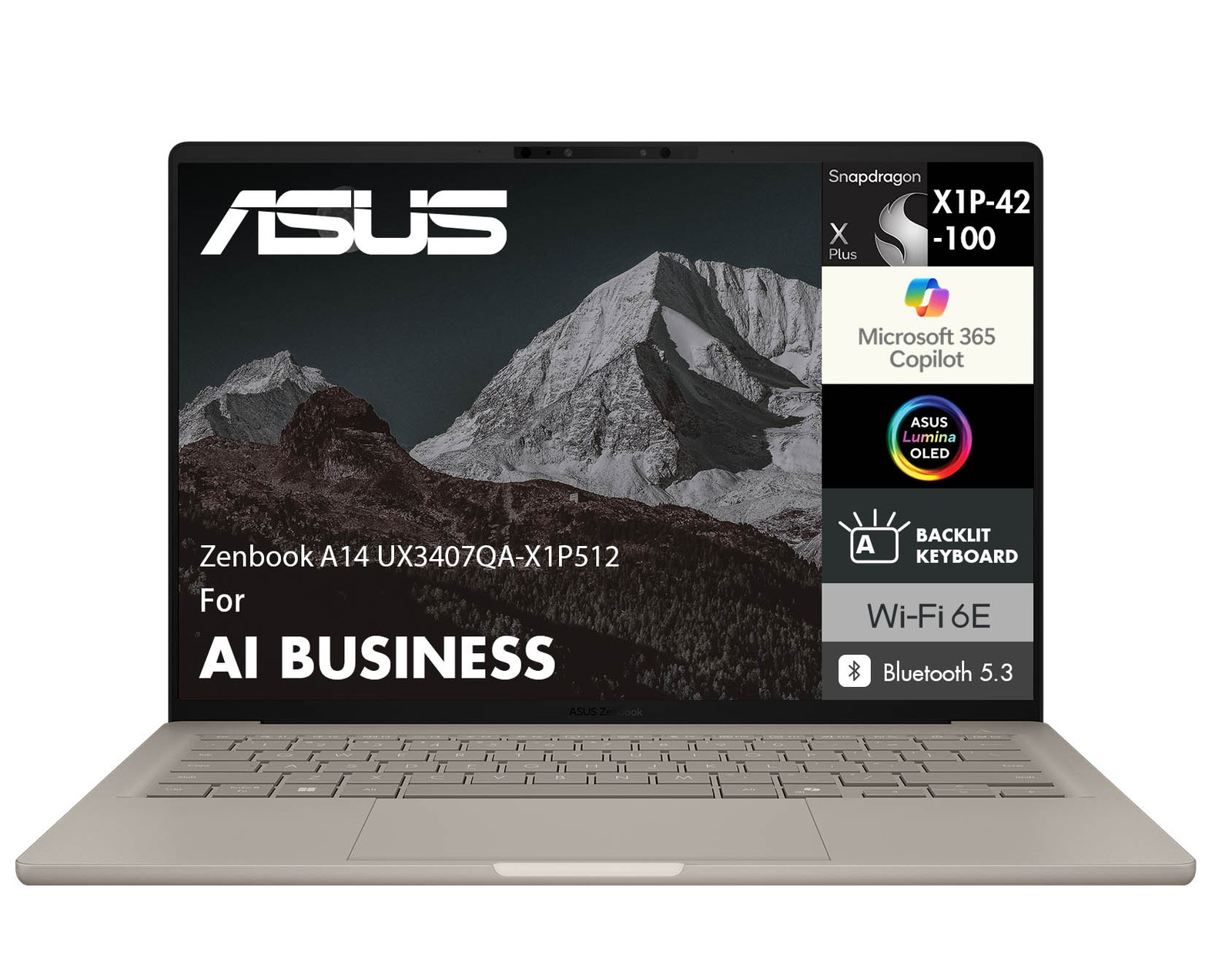 ASUS Zenbook 14″ 1920×1200 X Plus X1P-42 16GB RAM 512GB+PCIe SSD Windows 11 Home