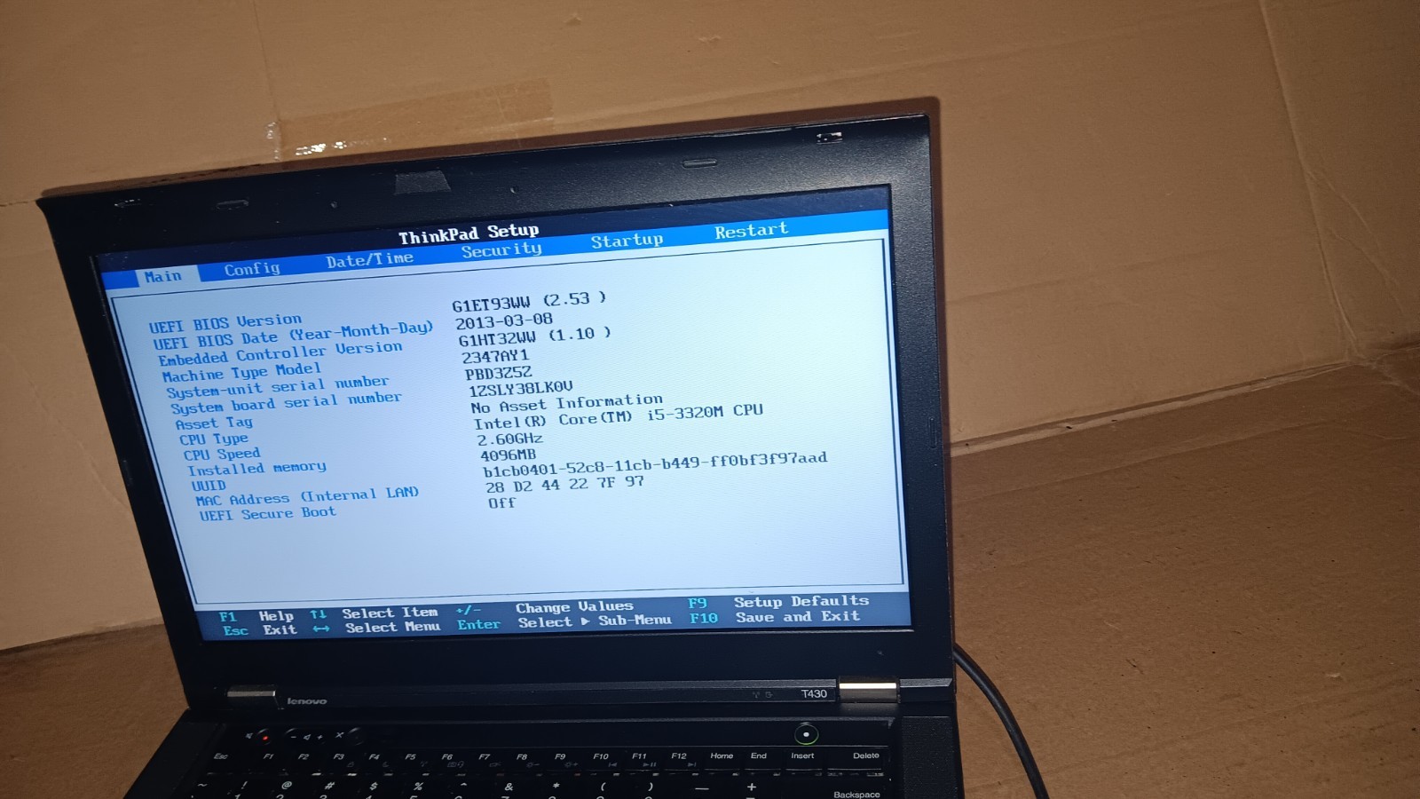 Lenovo Thinkpad T430 Laptop Intel Core I5 -3320M @ 2.60 GHz 14″ LCD Screen Parts