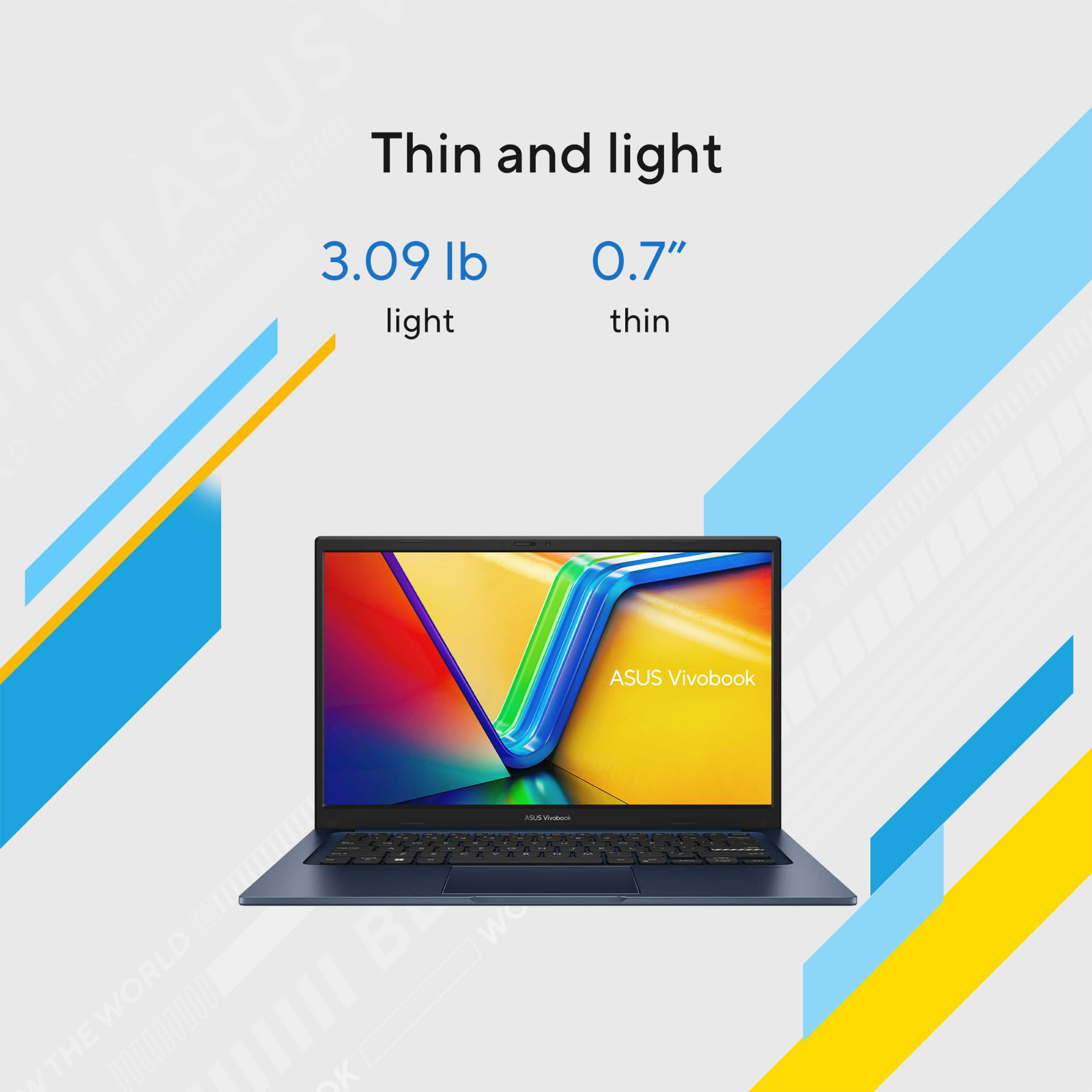 ASUS Vivobook 14″ FHD Laptop Intel Core i5-1334U, 12GB RAM 256GB SSD, Win 11 Pro