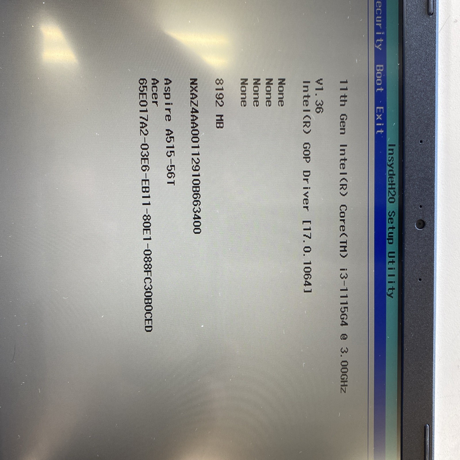 Acer Aspire 5 A515-56T-37QK 15.6″ — FOR PARTS OR REPAIR (AS-IS / FINAL SALE)