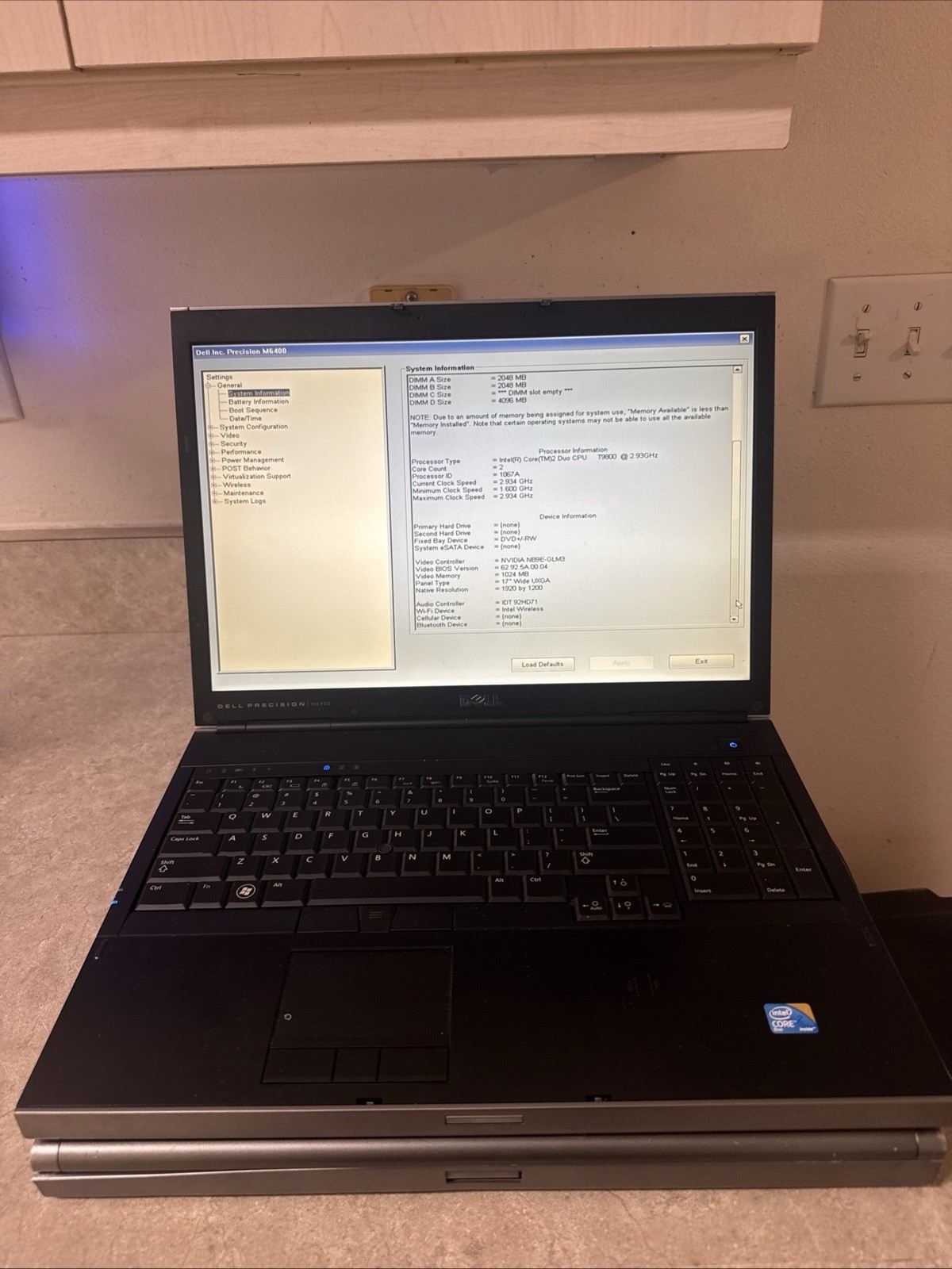 (Lot of 2) DELL PRECISION M6400 PARTS INTEL C2D/i7-640M – 8GB-16GB RAM *NO HDD*