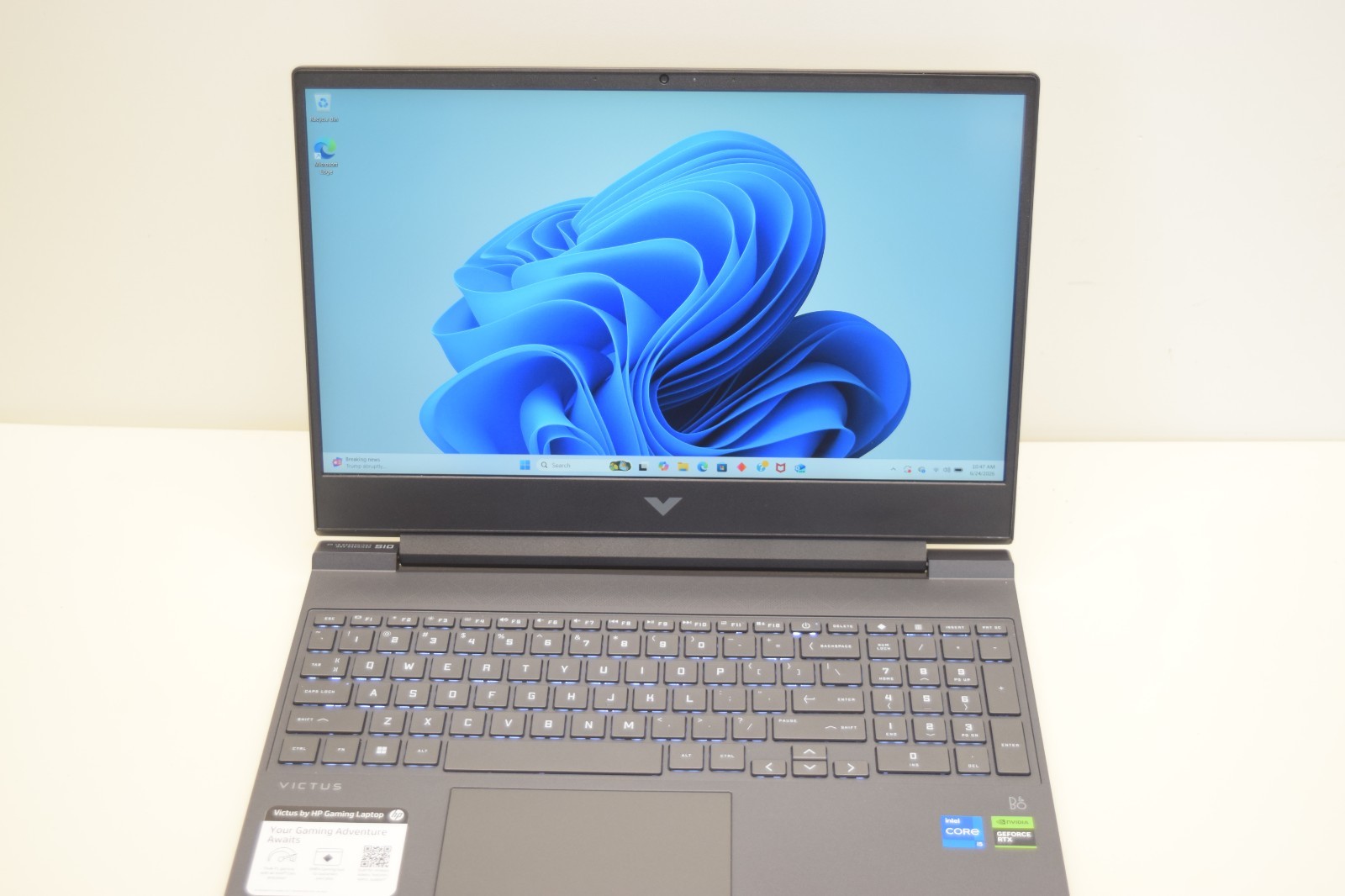 HP Victus 15-FA1030NR 15.6″ i5-12450H 2.0GHz 8GB RAM 512GB SSD GeForce RTX 2050