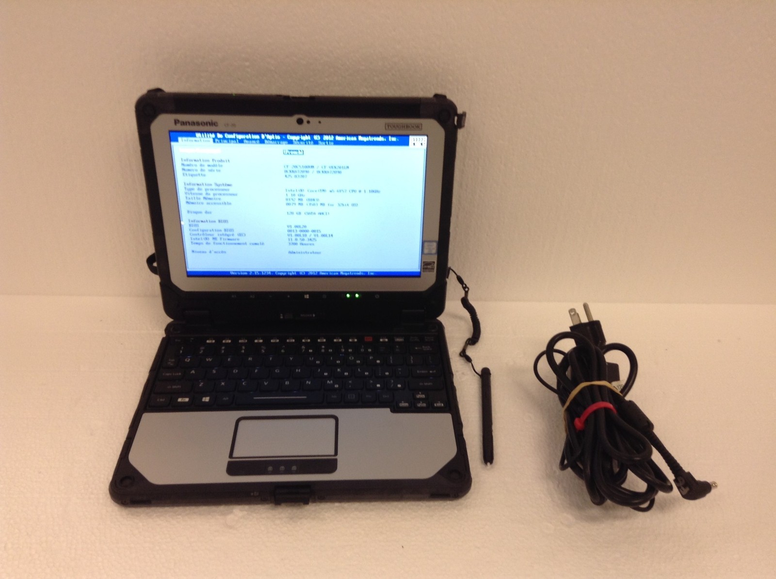 Panasonic Toughbook CF-20 MK1 Touch Laptop m5-6Y57 1.10GHz w/ 8GB, 128GB SSD