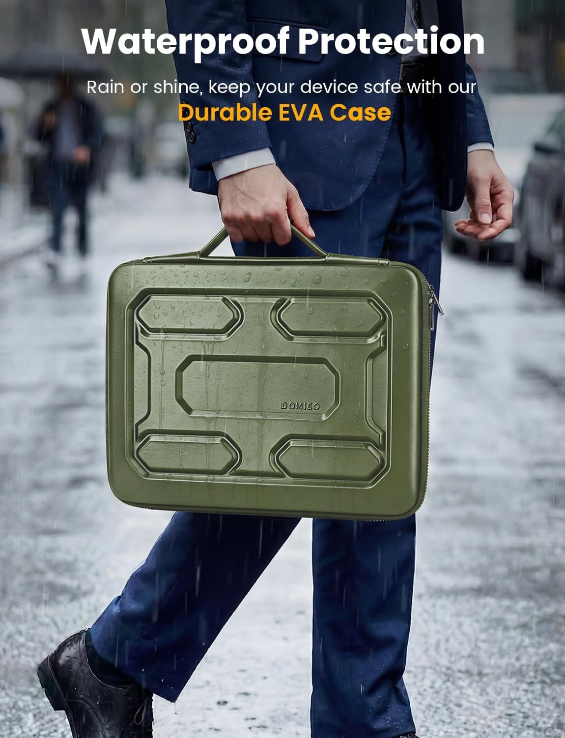 Sleeve for 14-14.4 inch Waterproof Shockproof Hard Shell with Handle & Pocket