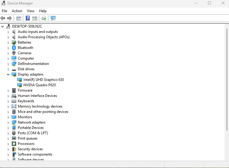 Dell Precision 3541 Mobile Workstation Intel(R) Core(TM)i7-9850H CPU @2.6 GHz 35