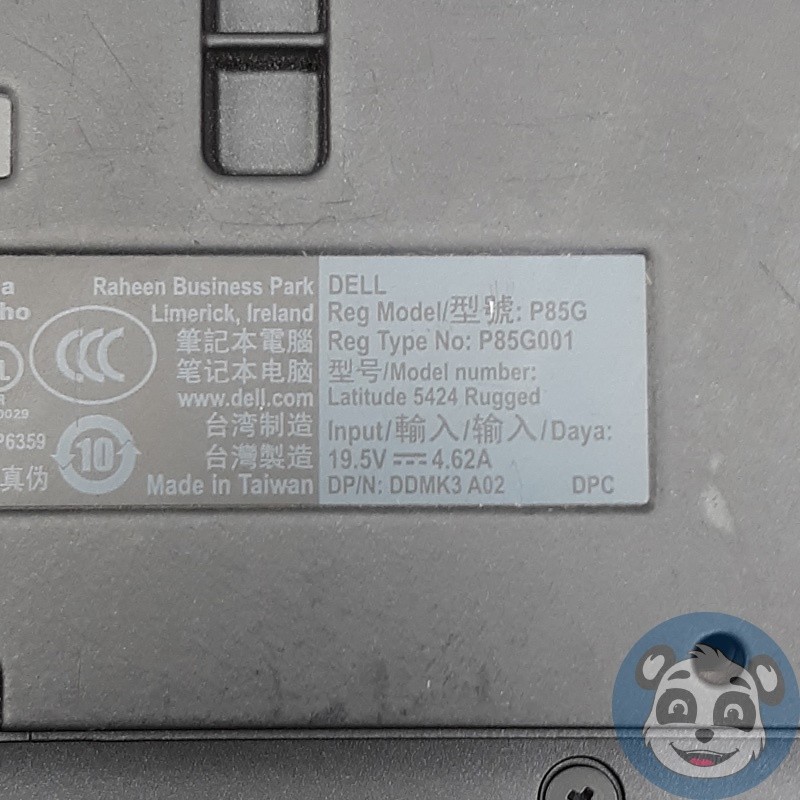 DELL Latitude 5424 Rugged Laptop, i5-8350U 8GB RAM, No SSD/BATT/AC, “For Parts”