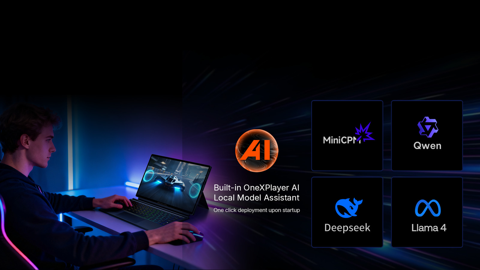 OneXPlayer Super X Gaming & AI 2-In-1 Tablet-Laptop 64G+1TB Water-Cooled Version