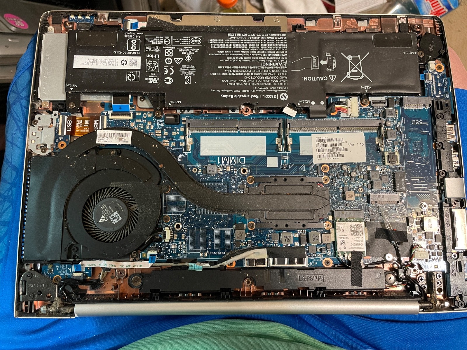 HP EliteBook 840 G6 _ i5-8365U _ Missing Parts