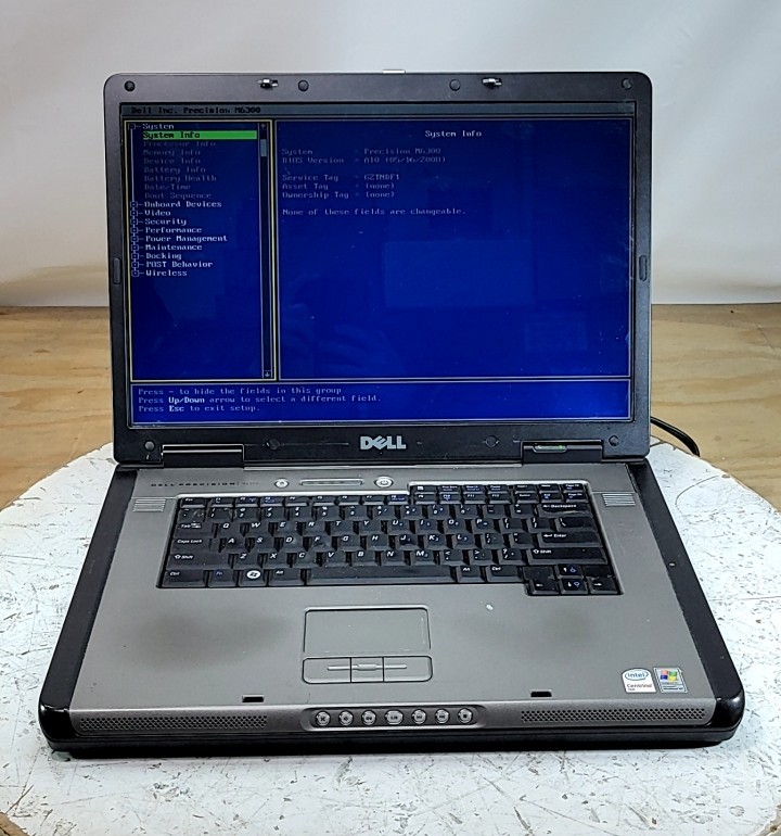 DELL PRECISION M6300 Laptop Intel CORE2 DUO T7700 4GB 500GB SEE NOTES
