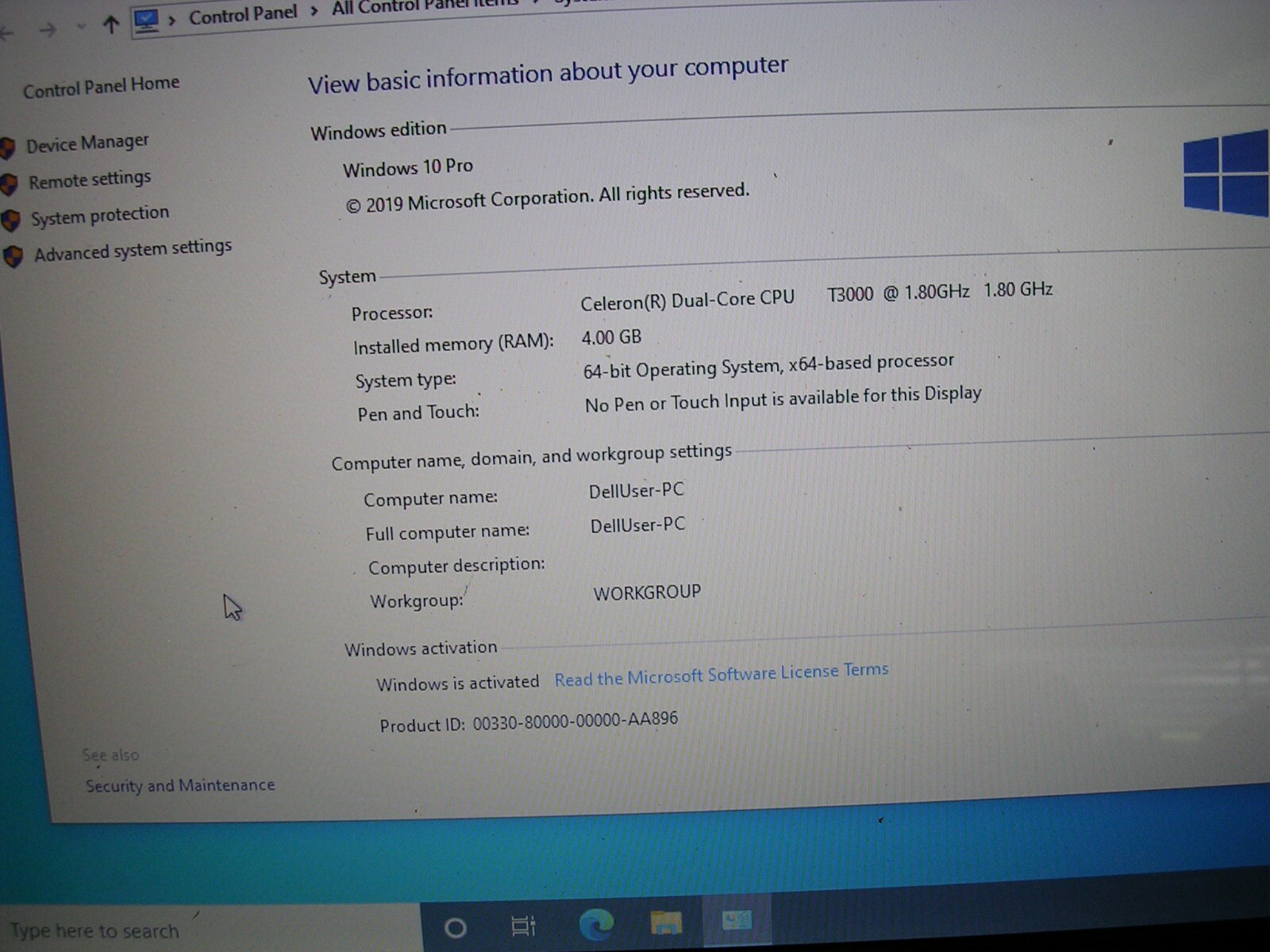 DELL INSPIRON 1545 WITH INTEL CELERON CPU ANGELS BASEBALL 1961 TOP