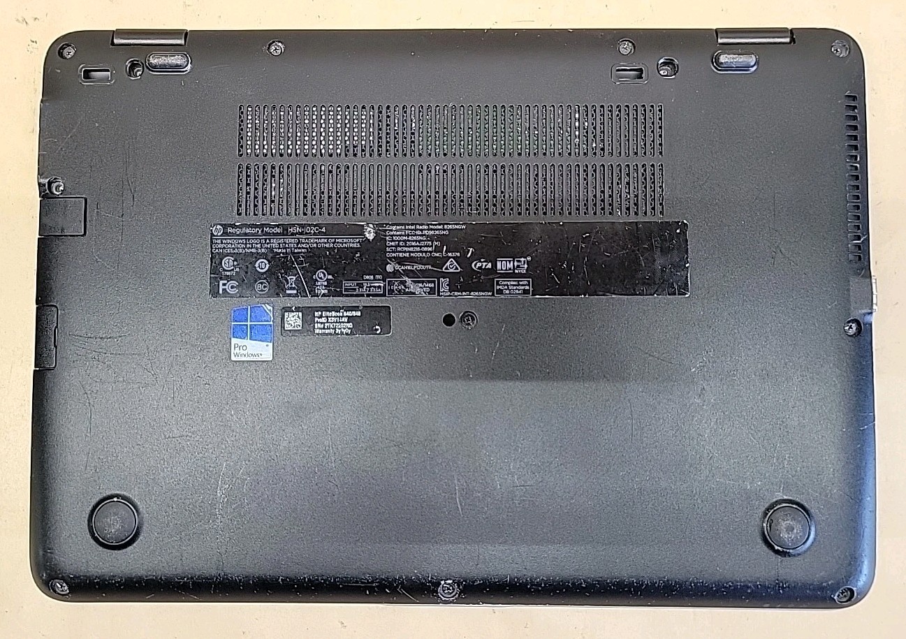 HP EliteBook 840 G4, Intel Core i7-7600U @ 2.8GHz, 8GB RAM, NO SSD, NO OS *READ*