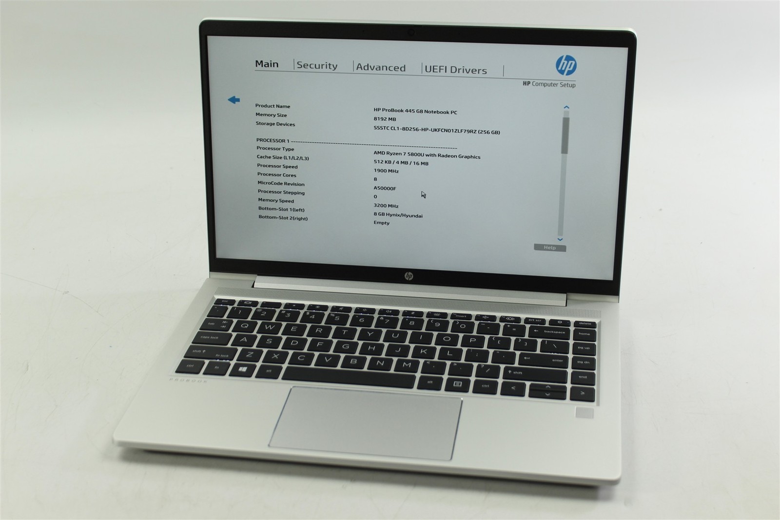 HP ProBook 445 G8 14″ FHD Ryzen 7 5800U 1.9GHz 256GB SSD 8GB RAM W11P