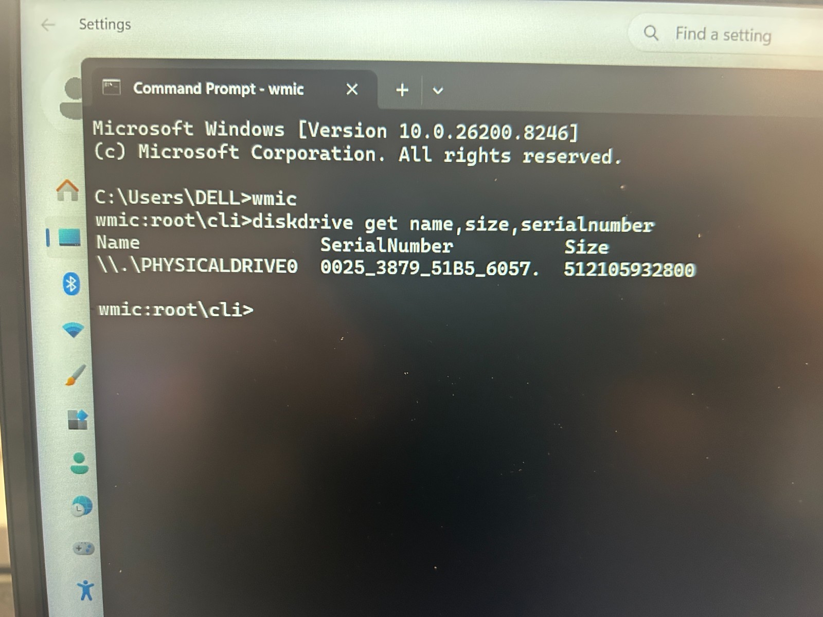 DELL 15 DC15255 G8MK9, AMD Ryzen 7 7730U, 2.00 GHz, 16 GB RAM, 512 GB NVMe