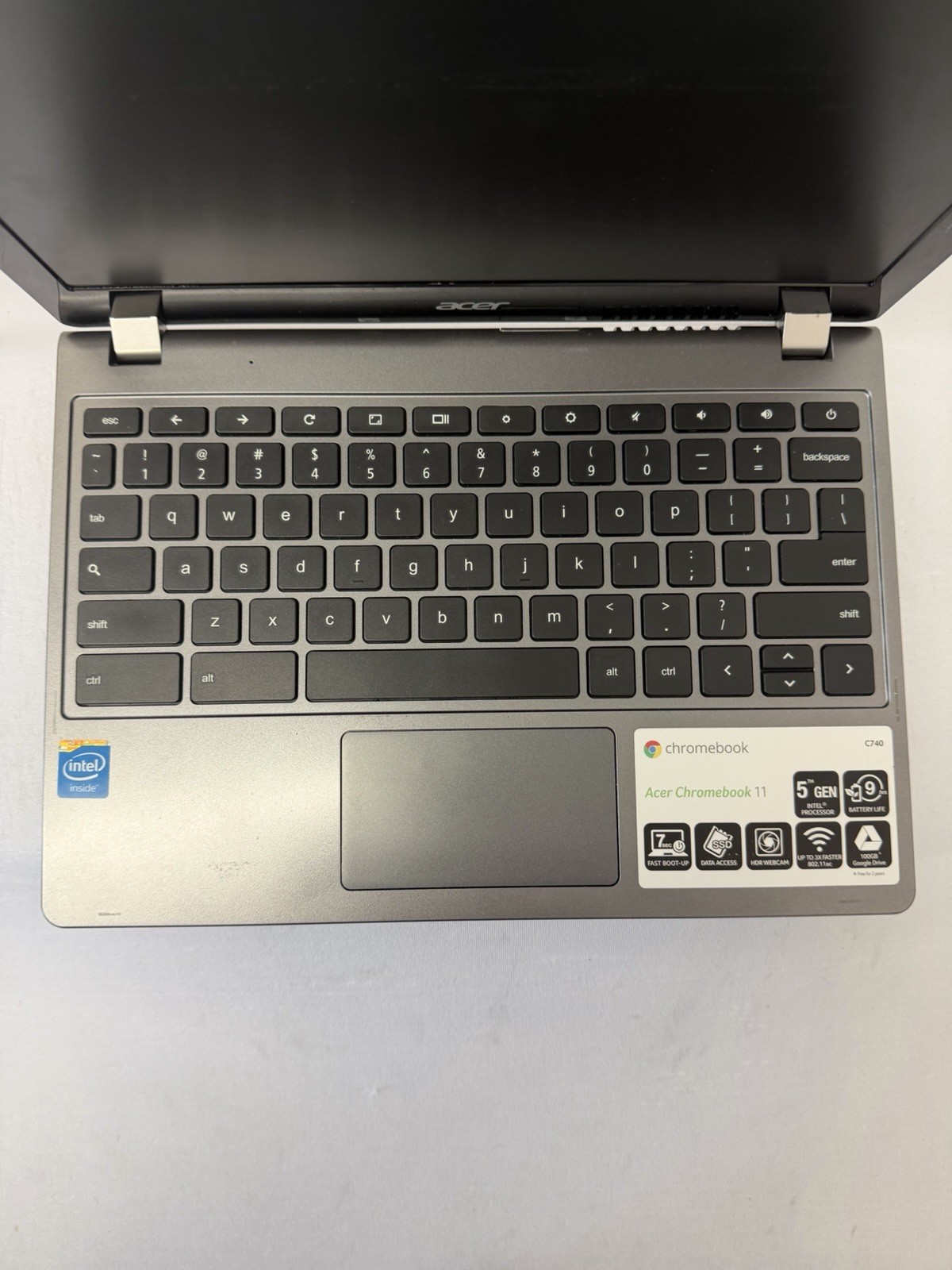 Acer Chromebook C740-C4PE Laptop – Good Screen – Intel Celeron 3205U – Read Des