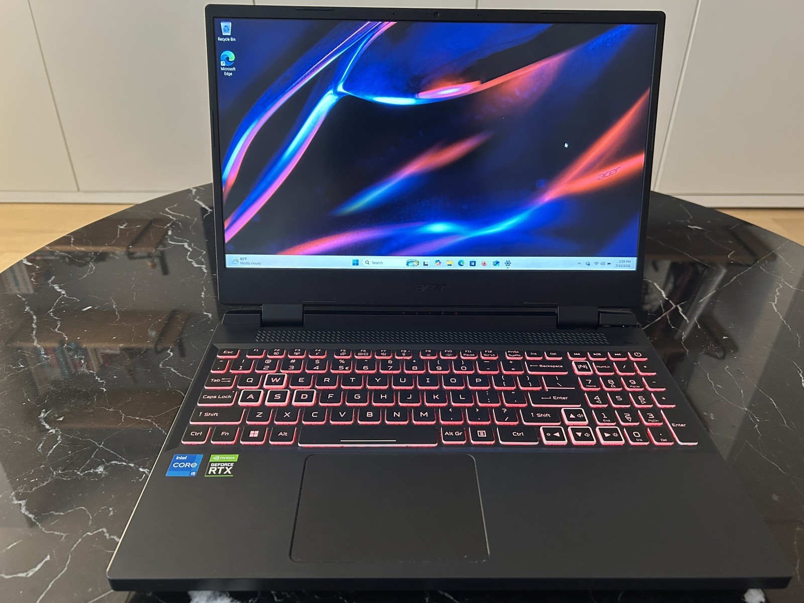 Acer Nitro 5 15.6″ AN515-58 16GB RAM 512GB SSD 3050 Ti i5-12500H 3.1GHz 144Hz