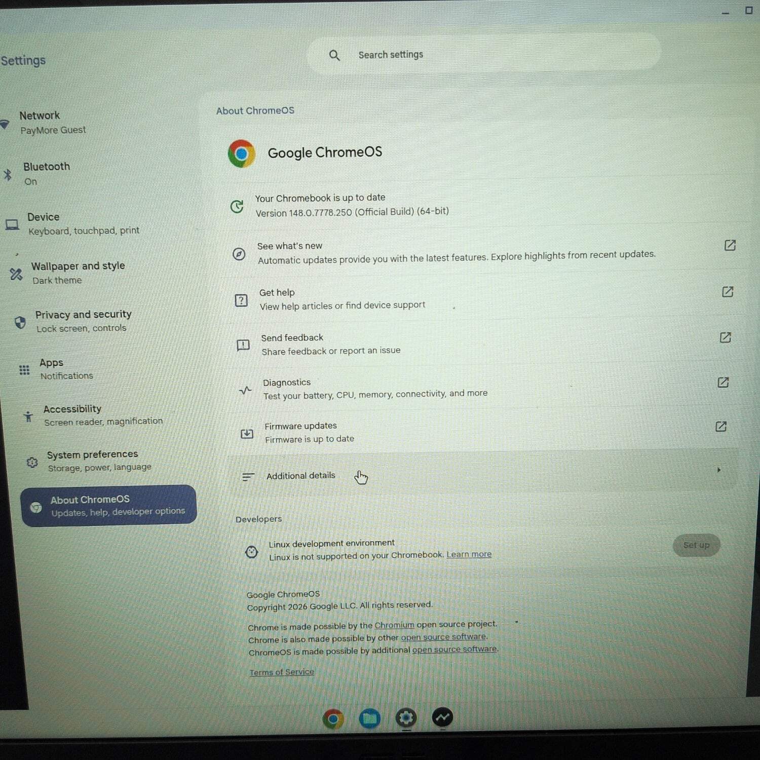 Asus Chromebook CX1505CKA 14″ Celeron N4500 2.8GHz 4GB RAM 32GB SSD