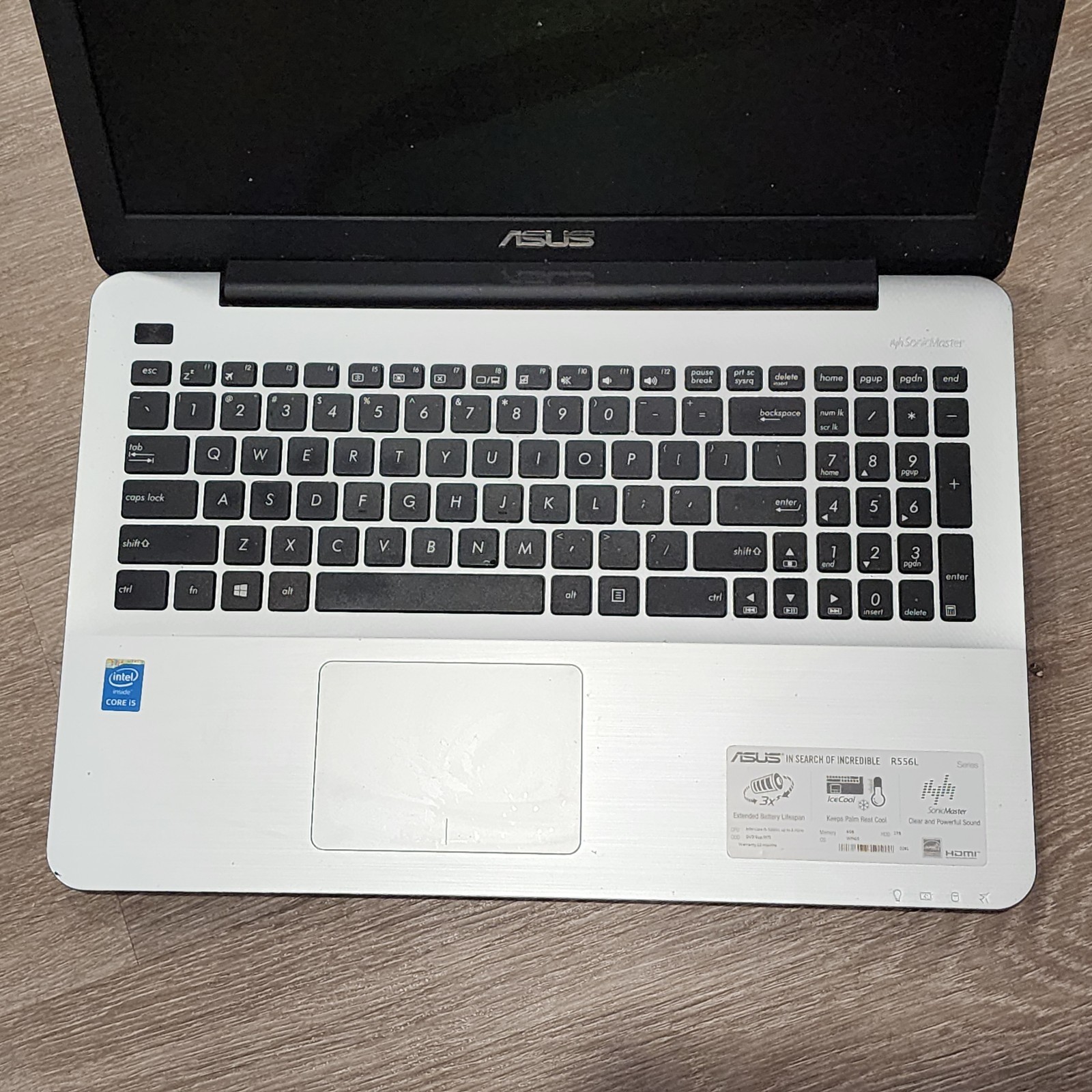 ASUS R556L Laptop – Intel Core I5 – As-Is – for Parts – Untested – Unit Only