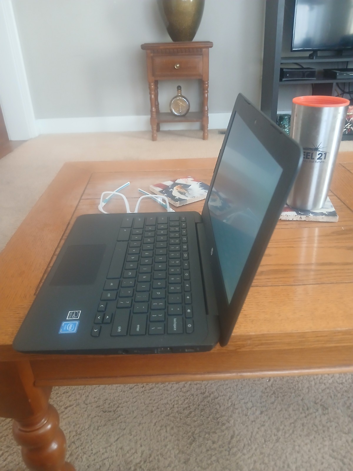 HP Chromebook Intel Processor Chrome OS Black Energy Star Laptop