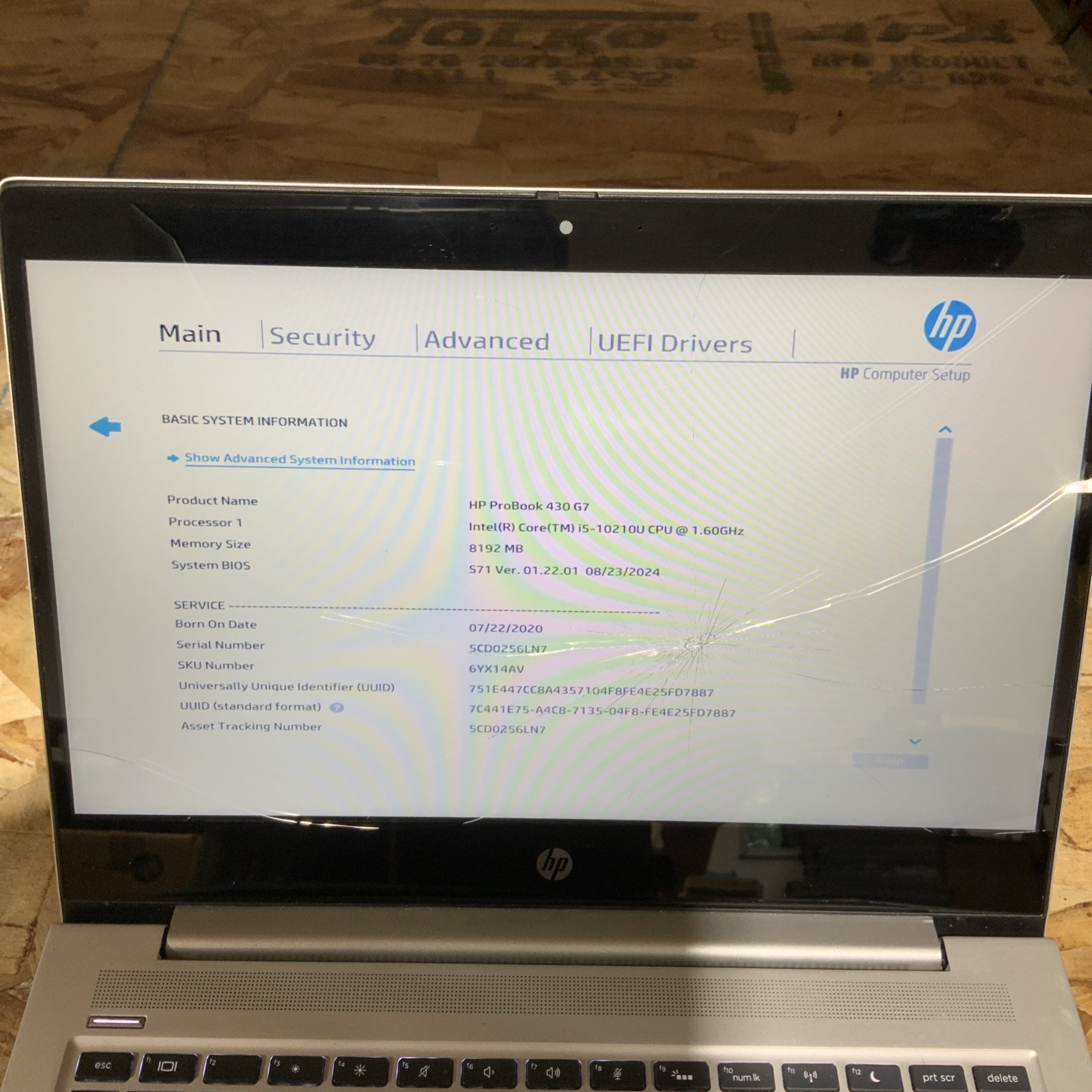 HP ProBook 430 G7 13.3 Silver FHD i5-10210U 1.60GHz 8GB 256GB SSD READ W11 A071